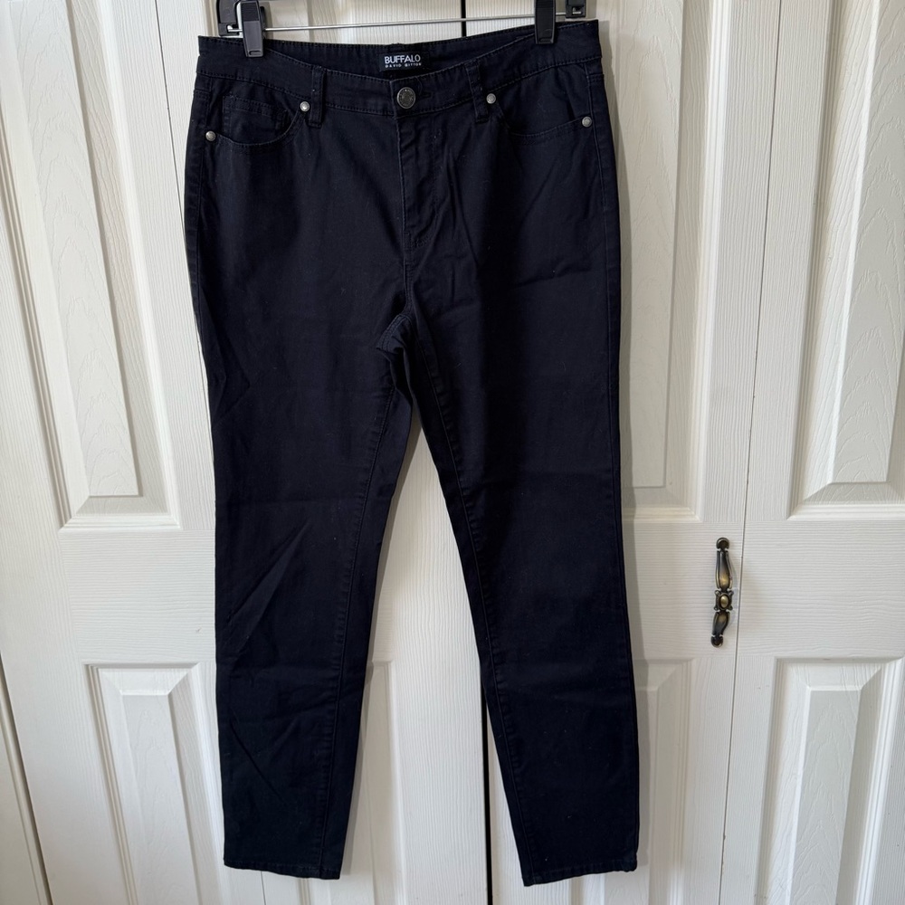 Buffalo David Bitton Black Hope Mid Rise Skinny Stretch Jeans Women’s size 8/29